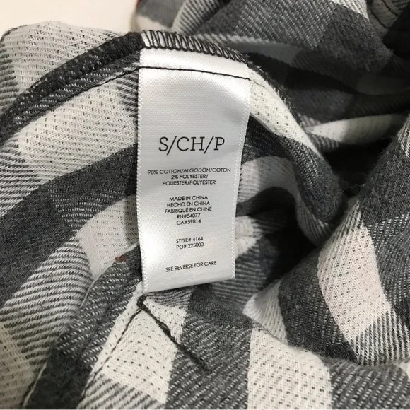 Cabi Tavern Shirt Jacket Shacket Fringe Collar Grey Plaid 4164 Size - Picture 7 of 9